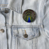 Badge Rond 5 Cm paon (En situation)