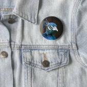 Badge Rond 5 Cm paon (En situation)