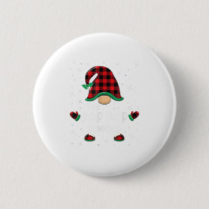 Badge Rond 5 Cm Pap Pap Gnomo Buffalo Plaid Matching Ch