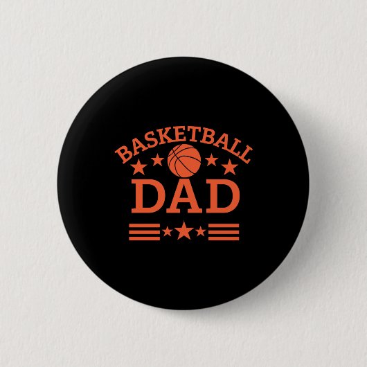 Badge Rond 5 Cm Papa 2 de basket (Devant)