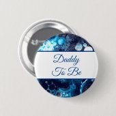Badge Rond 5 Cm Papa | Baby shower du garçon (Devant & derrière)