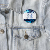 Badge Rond 5 Cm Papa | Baby shower du garçon (En situation)