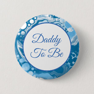 Badge Rond 5 Cm Papa Baby shower du garçon