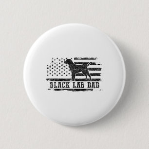 Badge Rond 5 Cm Papa Black Lab Drapeau Américain en détresse Patri