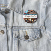 Badge Rond 5 Cm Papa | Bouton Baby shower du garçon (En situation)