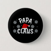 Badge Rond 5 Cm Papa Claus Noël (Devant)