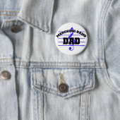 Badge Rond 5 Cm Papa de fanfare (En situation)