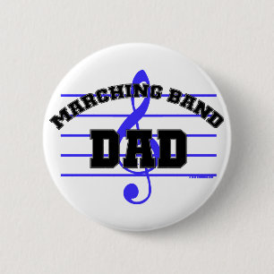 Badge Rond 5 Cm Papa de fanfare