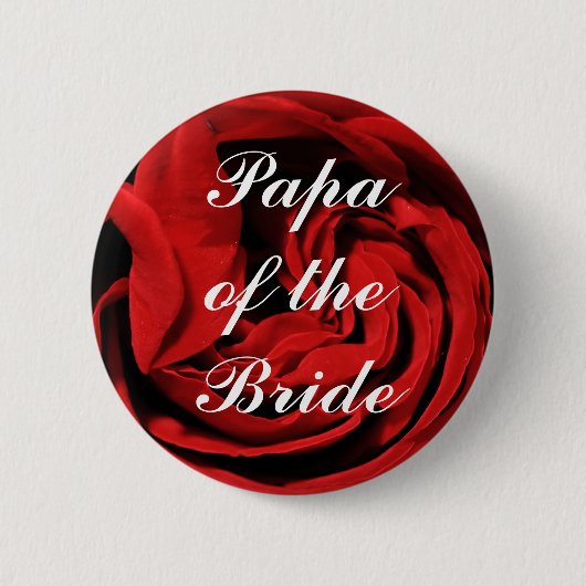 Badge Rond 5 Cm Papa de la jeune mariée (Devant)
