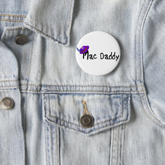 Badge Rond 5 Cm Papa de Mac (En situation)