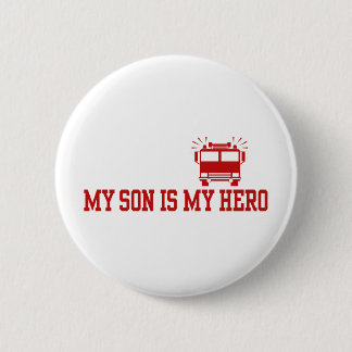 Badge Rond 5 Cm Papa de maman du pompier