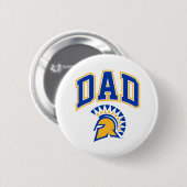 Badge Rond 5 Cm Papa de Spartans d'état de San Jose (Devant & derrière)