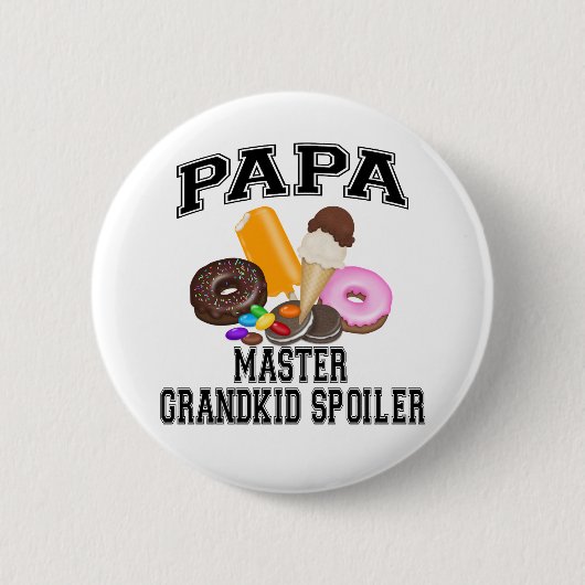 Badge Rond 5 Cm Papa de spoiler de Grandkid (Devant)