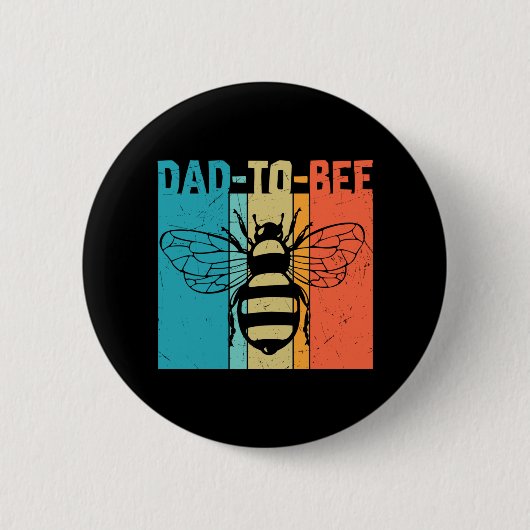 Badge Rond 5 Cm Papa doit être (Devant)