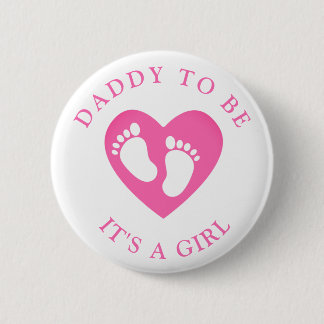 Badge Rond 5 Cm Papa doit être des empreintes cardiaques C'est une