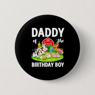Badge Rond 5 Cm Papa du garçon qui fête son anniversaire fête d'an