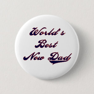 Badge Rond 5 Cm Papa du monde des textes de base-ball le meilleur