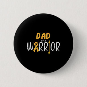 Badge Rond 5 Cm Papa D'Un Guerrier Cancer De L'Enfance Sensibilisa