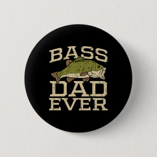 Badge Rond 5 Cm Papa Ever Pêche Pêcheur Pêcheur Fête des pères Pap