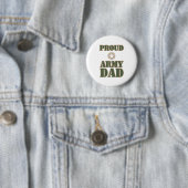 Badge Rond 5 Cm Papa fier d'armée (En situation)