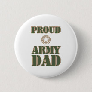 Badge Rond 5 Cm Papa fier d'armée