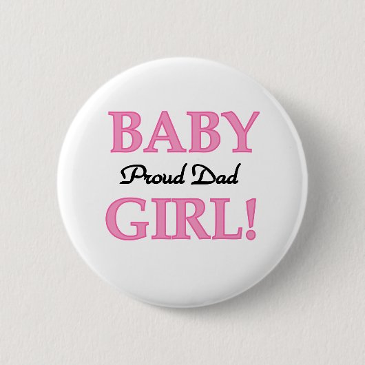 Badge Rond 5 Cm Papa fier de bébé (Devant)