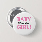 Badge Rond 5 Cm Papa fier de bébé (Devant & derrière)