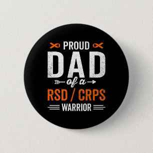 Badge Rond 5 Cm Papa fière d'un guerrier survivant de la sensibili