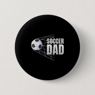 Badge Rond 5 Cm Papa Footballeur Sport Football Joueur de Football