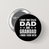 Badge Rond 5 Cm Papa Grand (Devant & derrière)