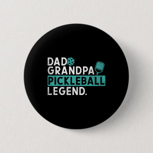 Badge Rond 5 Cm Papa Grand-père Picklell Légende Pickle Ll Joueur 