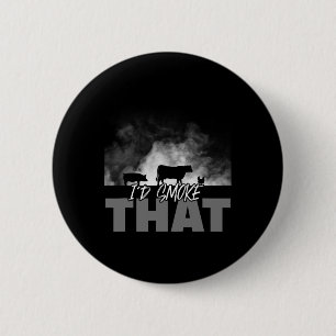 Badge Rond 5 Cm Papa Grilling Barbecue - Je fumerais ce cochon de