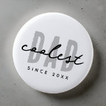 Badge Rond 5 Cm Papa le plus frais depuis 20XX Moderne Simple Prep<br><div class="desc">Ce design simple et moderne est composé de la typographie de san serif.</div>