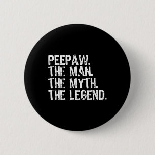 Badge Rond 5 Cm Papa-Lou L'Homme Le Mythe La Légende Bunnyaw Drôle
