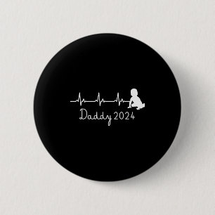 Badge Rond 5 Cm Papa pour la première fois pour hommes Nouveau pap