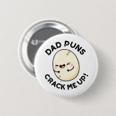 Badge Rond 5 Cm Papa Puns M'Accroche Un Jeu D'Oeufs Drôle (Devant & derrière)