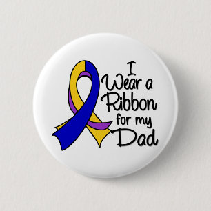 Badge Rond 5 Cm Papa - ruban de cancer de la vessie