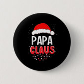 Badge Rond 5 Cm Papa Santa Claus Christmas Matching Costume (Devant)