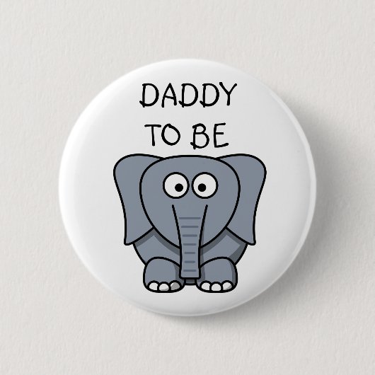 Badge Rond 5 Cm Papa sera Zebra Baby shower bouton (Devant)