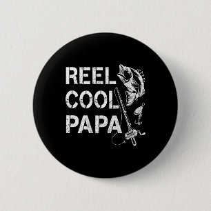 Badge Rond 5 Cm Papa super cool pêche Cadeaux de papa pêcheur pour