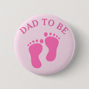 Badge Rond 5 Cm Papa to Be (fille)