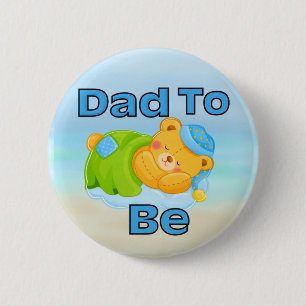 Badge Rond 5 Cm Papa to Be (Garçon)