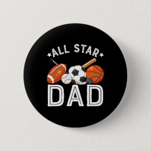 Badge Rond 5 Cm Papa toute étoile du garçon de la fête d'anniversa