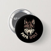 Badge Rond 5 Cm Papa Wolf (Devant & derrière)