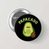Badge Rond 5 Cm Papacado drôle cadeau nouveau papa ou papa faire-p (Devant & derrière)