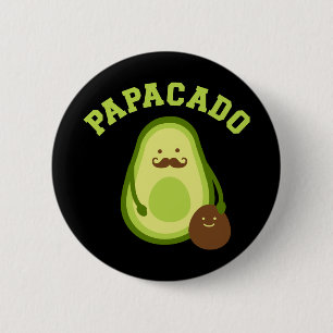Badge Rond 5 Cm Papacado drôle cadeau nouveau papa ou papa faire-p