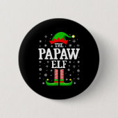 Badge Rond 5 Cm Papaw Elf Funny Christmas Family Matching  (Devant)