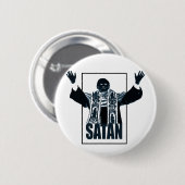 Badge Rond 5 Cm Pape de SATAN (Devant & derrière)