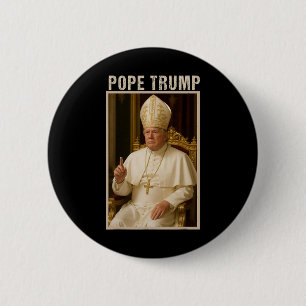 Badge Rond 5 Cm Pape Trump 1 Trump Pape Donald Trump Siège politiq