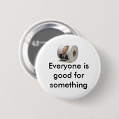 Badge Rond 5 Cm Papier hygiénique d'Obama (Devant & derrière)